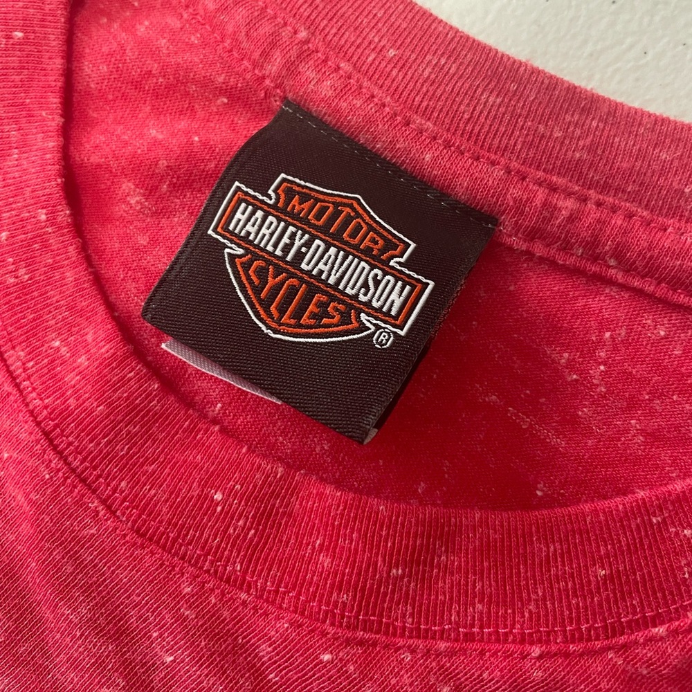Rare Harley Davidson Mancuso Houston Texas Shirt Size Medium Red - Picture 9 of 13